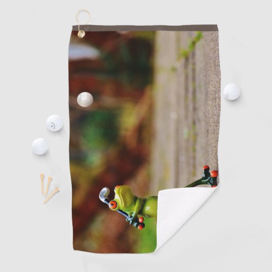 Frog figur Golf Design Custom Best Golfhandtuch (Insitu)