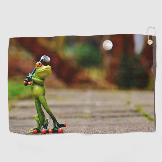 Frog figur Golf Design Custom Best Golfhandtuch (Horizontal)