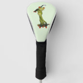 Frog Figurine Golfer Driver Cover Golf Headcover (Vorderseite)
