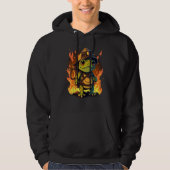 Frog Fireman on Firefighter Frog Hoodie (Vorderseite)