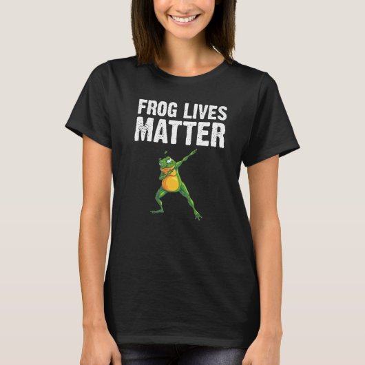Frog For Men Women Dabbing Tadpole Herpetology T-Shirt (Vorderseite)
