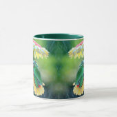 Frog Friends Blume erhalten Geschenkname Kaffee Tasse (Zentrum)