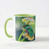 Frog Friends Blume Regen Name Kaffee Tasse (Links)