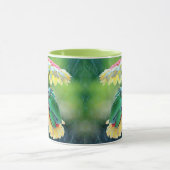 Frog Friends Blume Regen Name Kaffee Tasse (Zentrum)