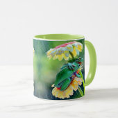 Frog Friends Blume Regen Name Kaffee Tasse (VorderseiteRechts)
