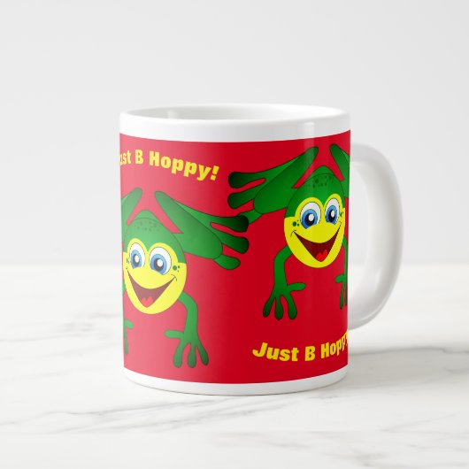 Frog Fun Chilly Day Jumbo-Tasse (Vorderseite Rechts)