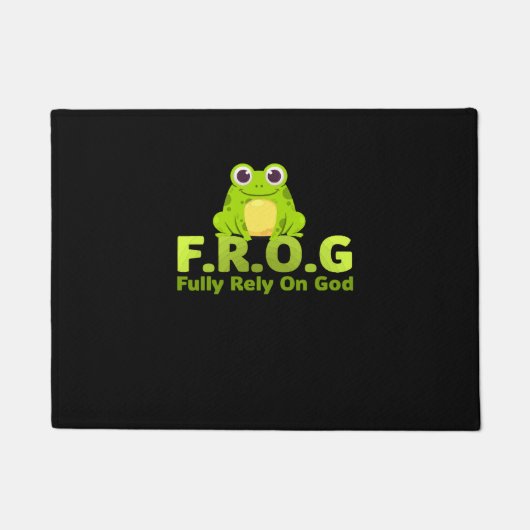 FROG funny definition fully rely on god Fußmatte (Vorderseite)