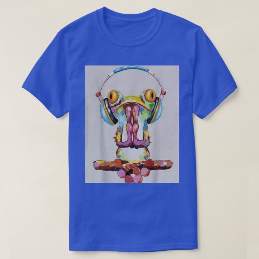 Frog funny music T-Shirt (Design vorne)