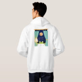 Frog Funny Überraschte Augen Hoodie (Schwarz voll)