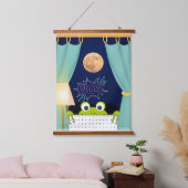 Frog Funny Überraschte Augen Wandteppich Mit Holzrahmen (Schlafzimmer)