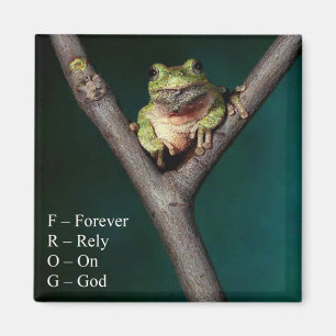 FROG - für immer auf Gott setzen - Magnet