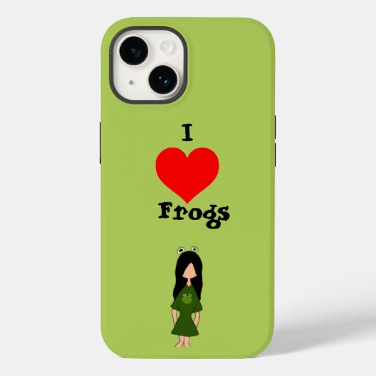Frog Girl iPhone Case (Rückseite)