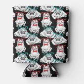 Frog Glasses Pattern Dosenkühler (Vorderseite)