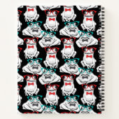 Frog Glasses Pattern Notizblock (Rückseite)