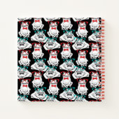 Frog Glasses Pattern Notizblock (Rückseite)