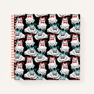 Frog Glasses Pattern Notizblock