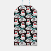 Frog Glasses Pattern | Text hinzufügen Geschenkanhänger (Rückseite)