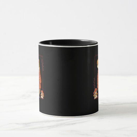 Frog Goblincore Academia Aesthetic Mushroom Tasse (Zentrum)