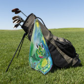 Frog Golfhandtuch (Gras)