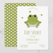 Frog Green Süße Tier Baby Dusche