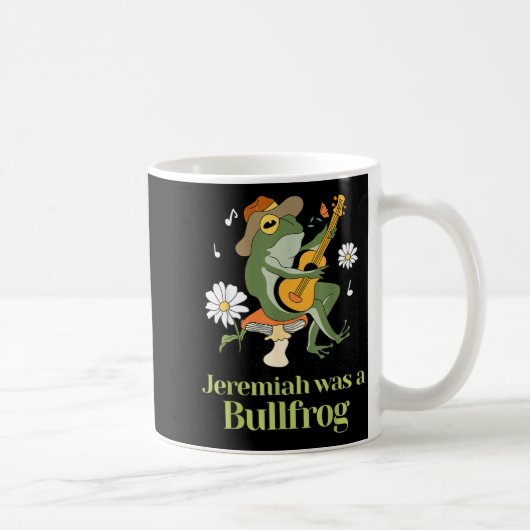 Frog Guitar-jeremiah Was Bullfrog Funny Saying Kaffeetasse (Rechts)
