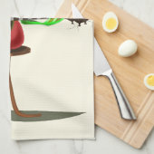 Frog Guitar Player Fun Kitchen Towel - Painting Geschirrtuch (Viertel Falte)