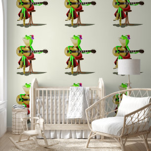 Frog Guitar Player Funny Tapete