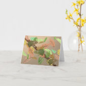 Frog Habitat Cards Karte (Gelbe Blume)