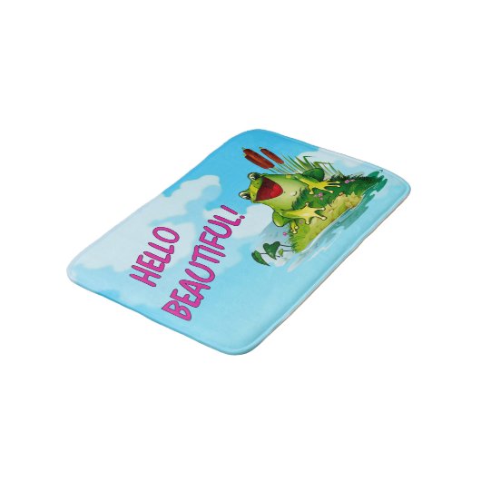 Frog - Hallo schön Badematte (Schrägansicht)
