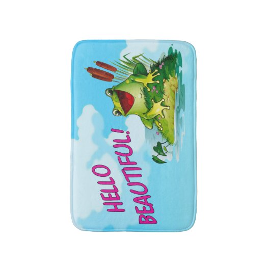 Frog - Hallo schön Badematte (Vorderseite Vertikal)