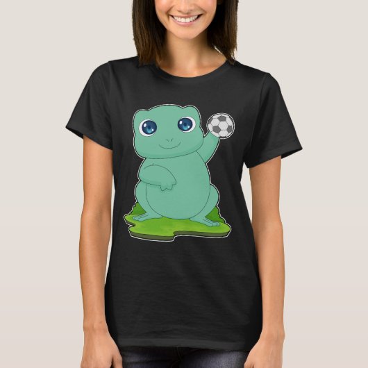 Frog Handball player Handball Sports T-Shirt (Vorderseite)