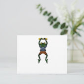 Frog Hangout Postkarte (Stehend Vorderseite)