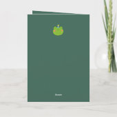 Frog Happy Birthday Niedlich Karte (Rückseite)