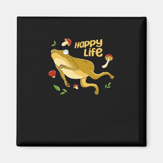 Frog Happy Essential Minimal Design Magnet (Vorne)