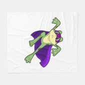 Frog Hero Fleecedecke (Vorderseite (Horizontal))