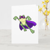 Frog Hero Karte (Gelbe Blume)