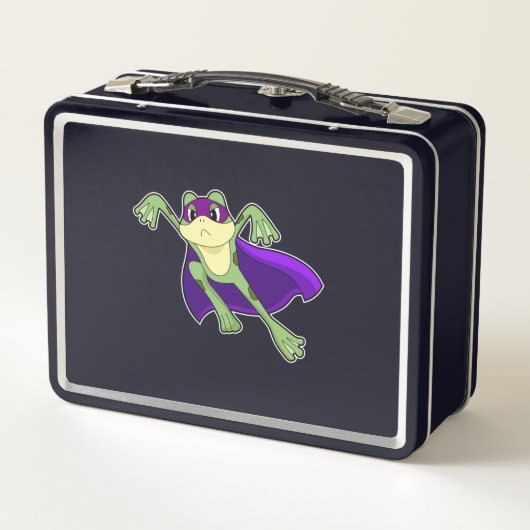 Frog Hero Metall Brotdose (Rückseite)
