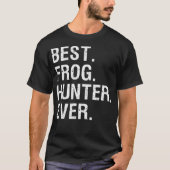 Frog Hunter Funny Bullfrog Gigging Hunting T-Shirt (Vorderseite)