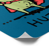 Frog Huzzah Frog Knight Funny Sword Meme Quote Chr Poster (Ecke)