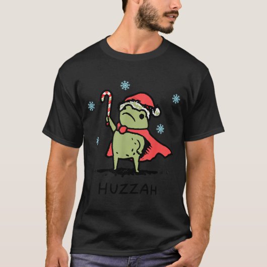 Frog Huzzah Frog Knight Funny Sword Meme Quote Chr T-Shirt (Vorderseite)