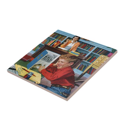 Frog in der Bibliothek Fliese (Seite)