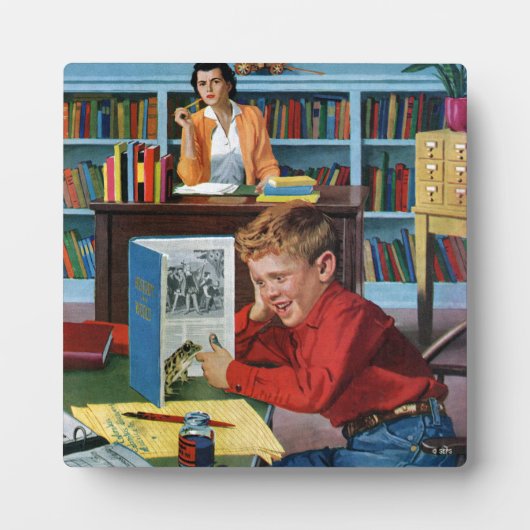 Frog in der Bibliothek Fotoplatte (Vorderseite)