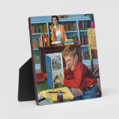 Frog in der Bibliothek Fotoplatte (Vorderseite)