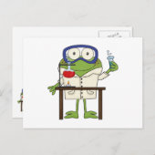 Frog in the Science Lab Postkarte (Vorne/Hinten)