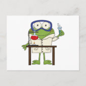Frog in the Science Lab Postkarte (Vorderseite)