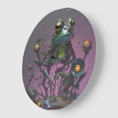 Frog It All II  Große Wanduhr (Winkel)