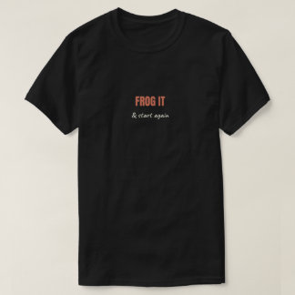 Frog It & Von Vorne Beginnen Lustige Häkel- & Stri T-Shirt
