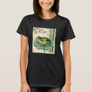 Frog Japanese Cherry Blossom Ukiyo-e Style u2013 T-Shirt