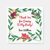 Frog Jungle Zoo Serviette (Vorderseite)