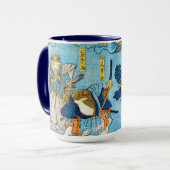 Frog Kabuki Schauspieler, Kuniyoshi, Ukiyo-e Tasse (Vorderseite Links)